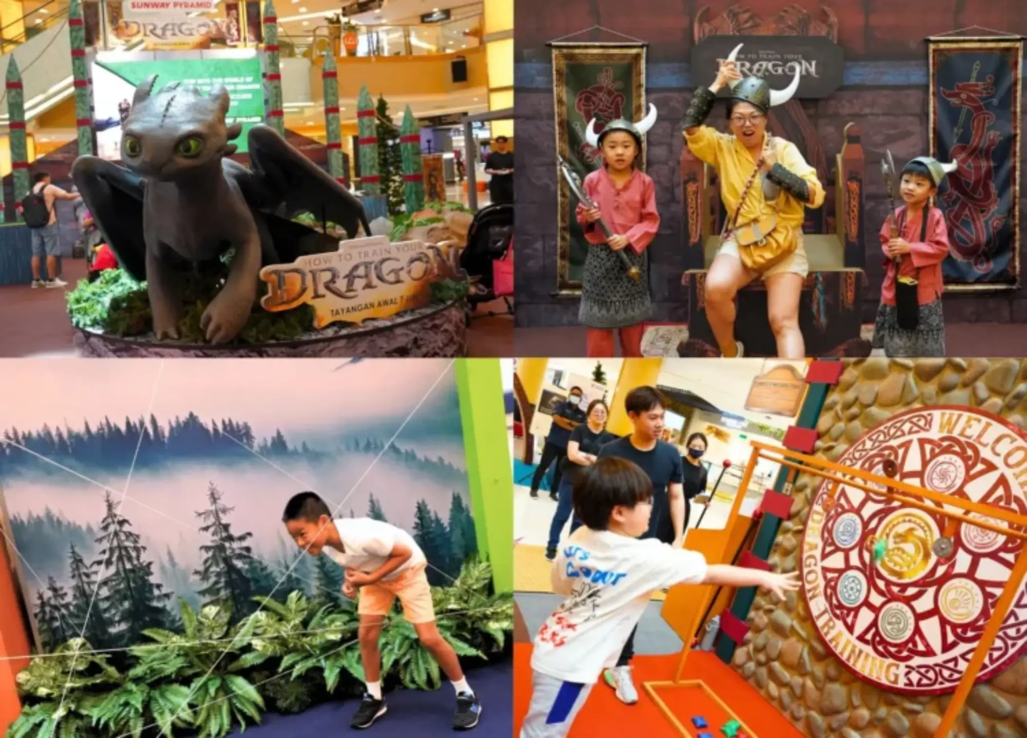 Relive Your Childhood The Viking Way With The “How To Train Your Dragon” Pop-Up At Sunway Pyramid!